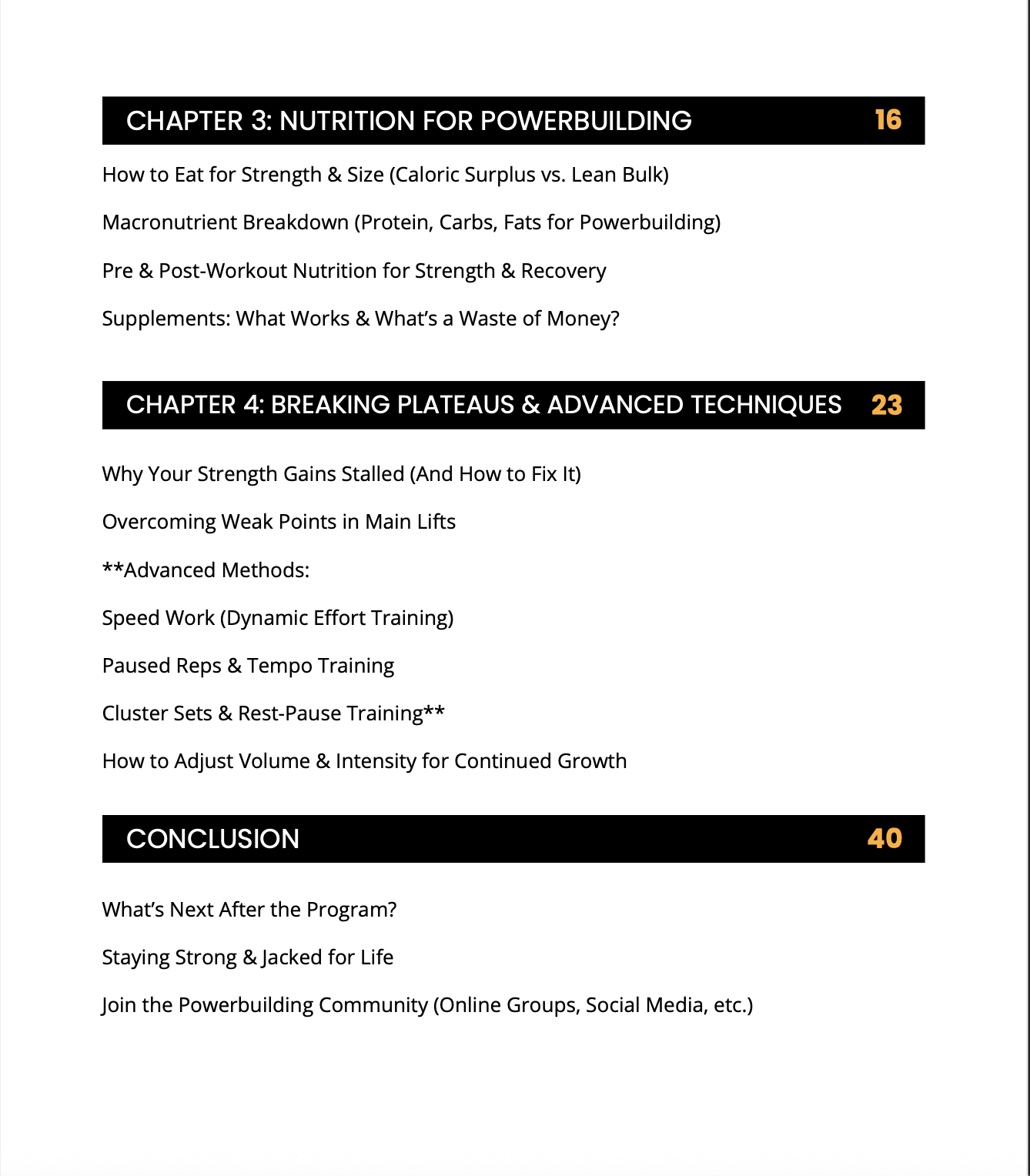 The Forge Strength Training Program